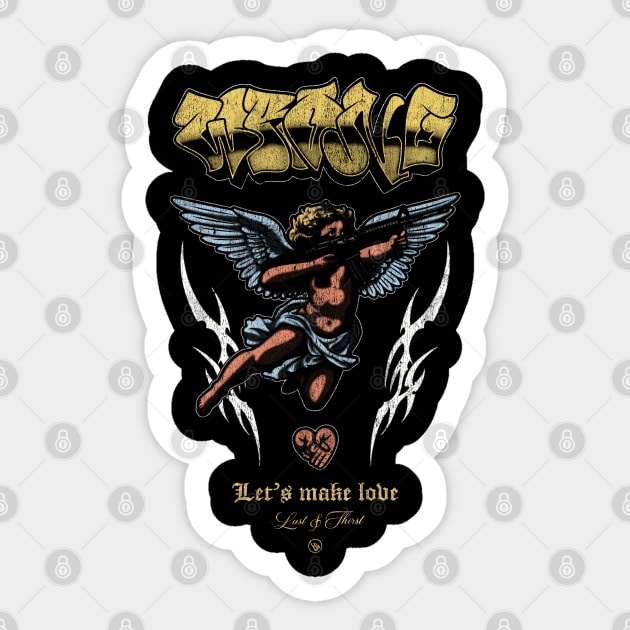 Love Angel Sticker by Wrongteeshirt